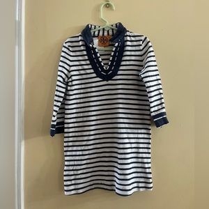 Tory Burch girl’s striped tunic, EUC